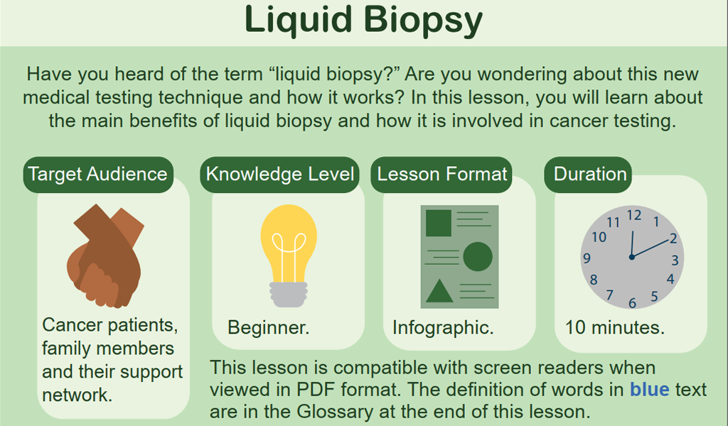 Lesson Two: Liquid Biopsy